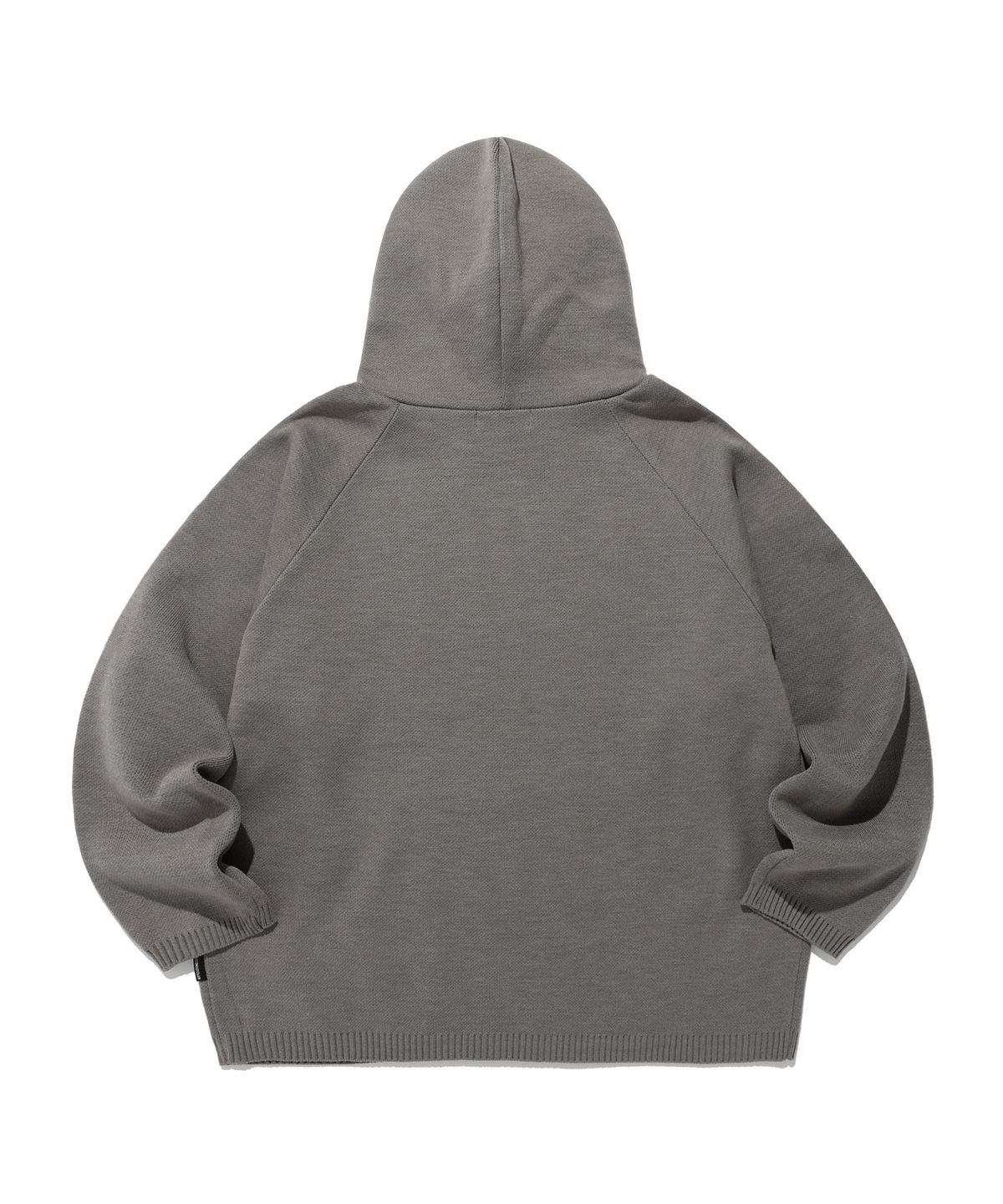 나이스고스트클럽(NICEGHOSTCLUB) BIG GHOST LOGO KNIT HOODIE_GREY(NG2DFUK611A)