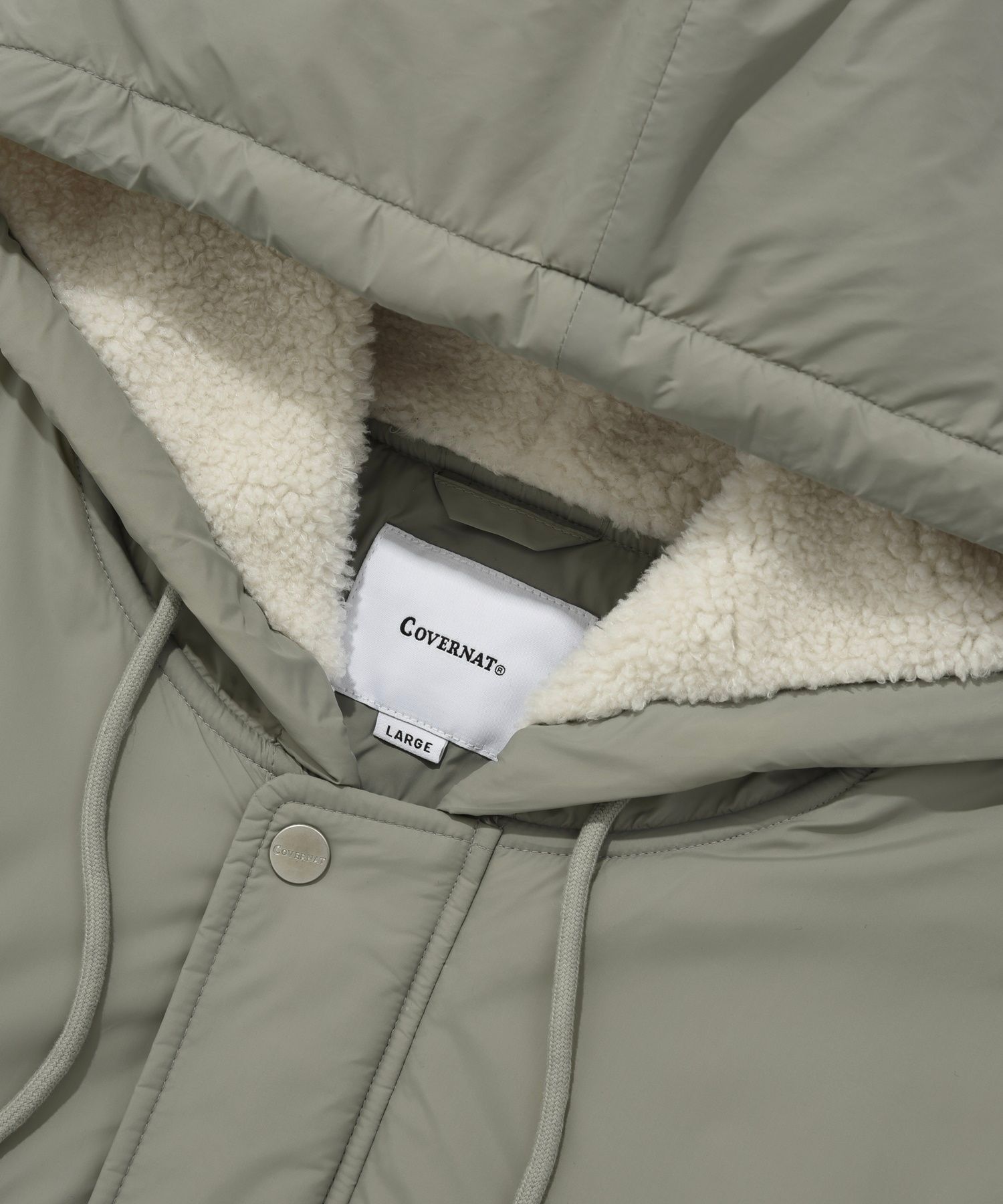 MUSINSA | COVERNAT mid boa bench jumper olive