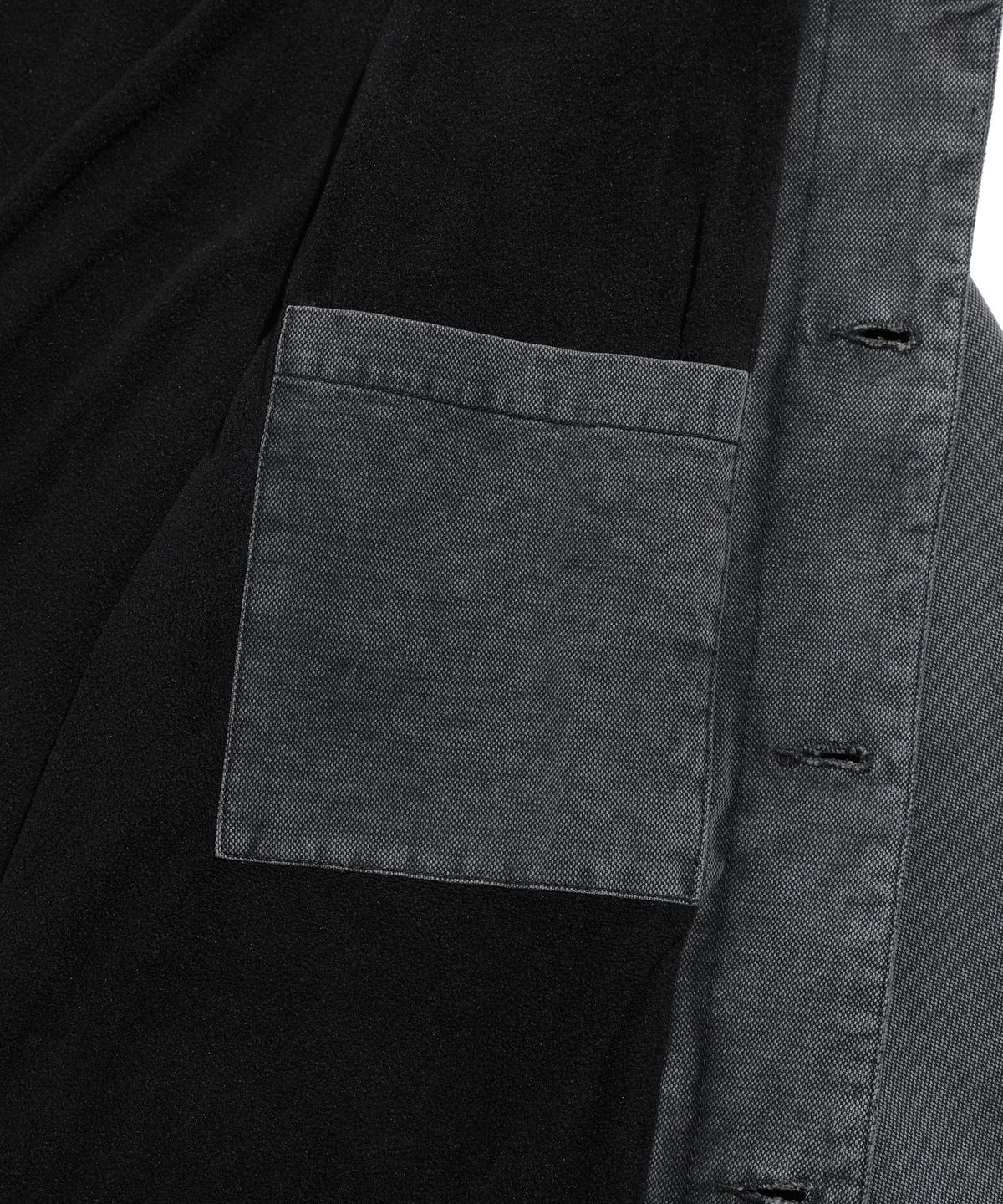 나이스고스트클럽(NICEGHOSTCLUB) COTTON GARMENT DYED CHORE JACKET_BLACK(NG2DFUD102A)