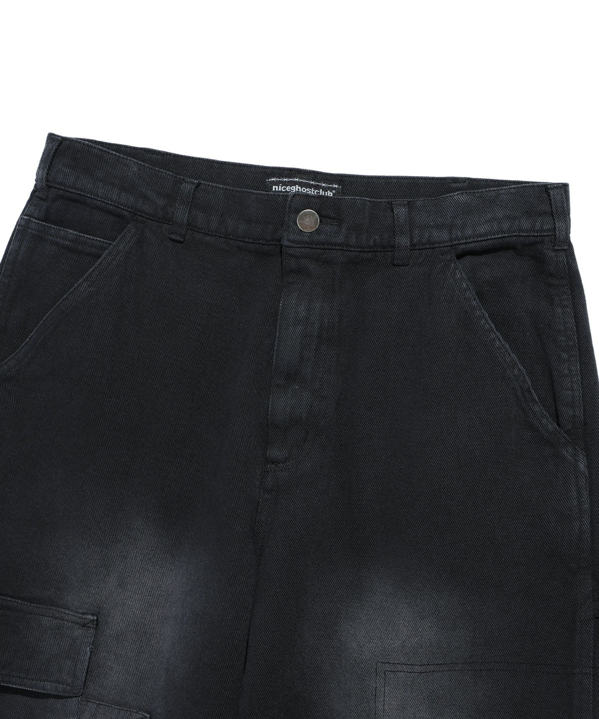 나이스고스트클럽(NICEGHOSTCLUB) CARPENTER CARGO WASHED JEANS_BLACK(NG2DFUD104A)