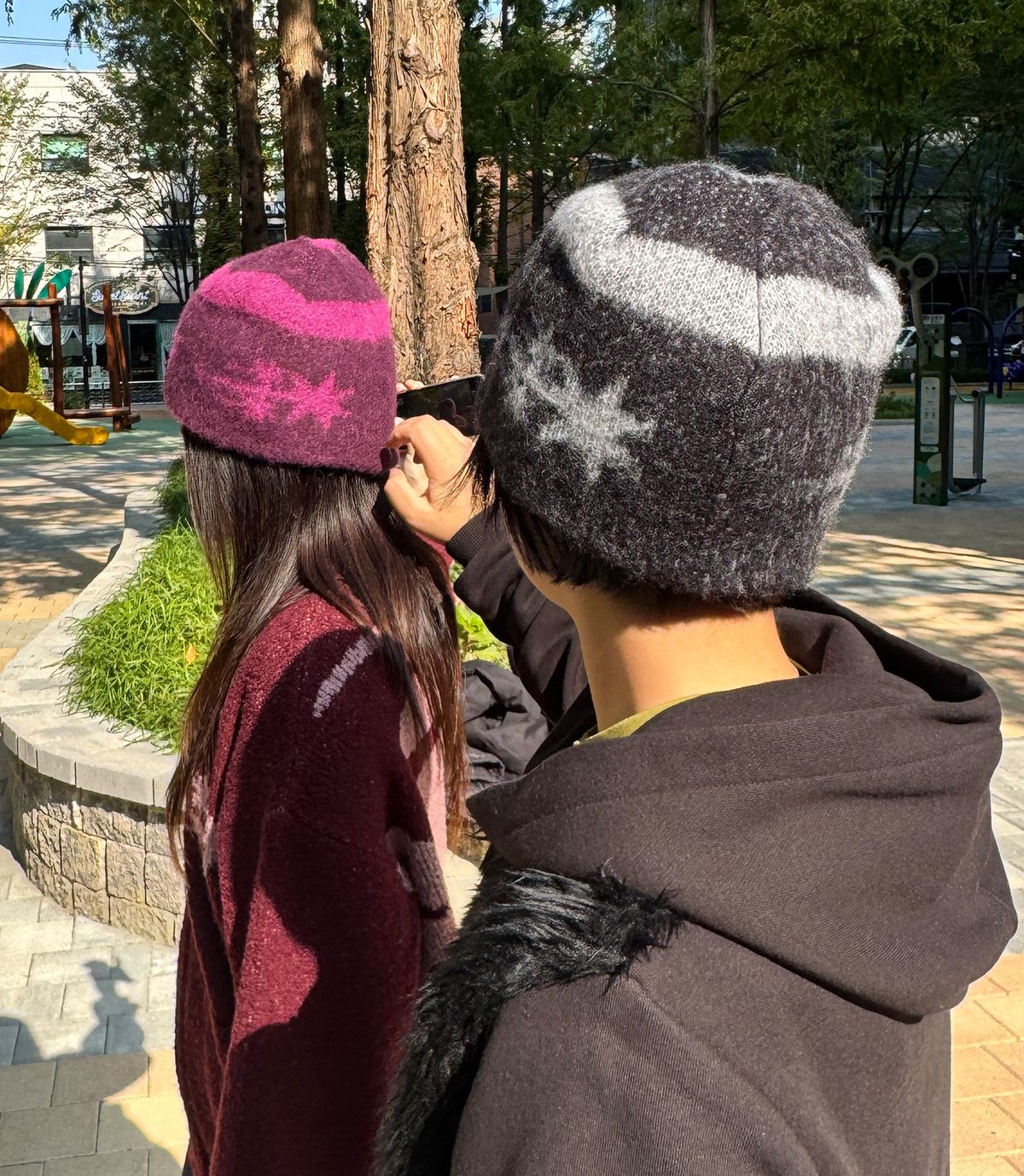 나이스고스트클럽(NICEGHOSTCLUB) STRIPE 3STAR LOGO MOHAIR BEANIE_3colors(NG2EFUAB20A)
