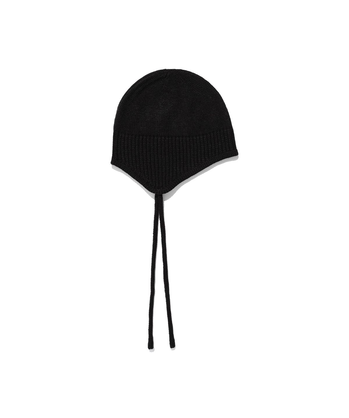 나이스고스트클럽(NICEGHOSTCLUB) 3STARS LOGO EARCAP BEANIE_BLACK(NG2EFUAB21A)