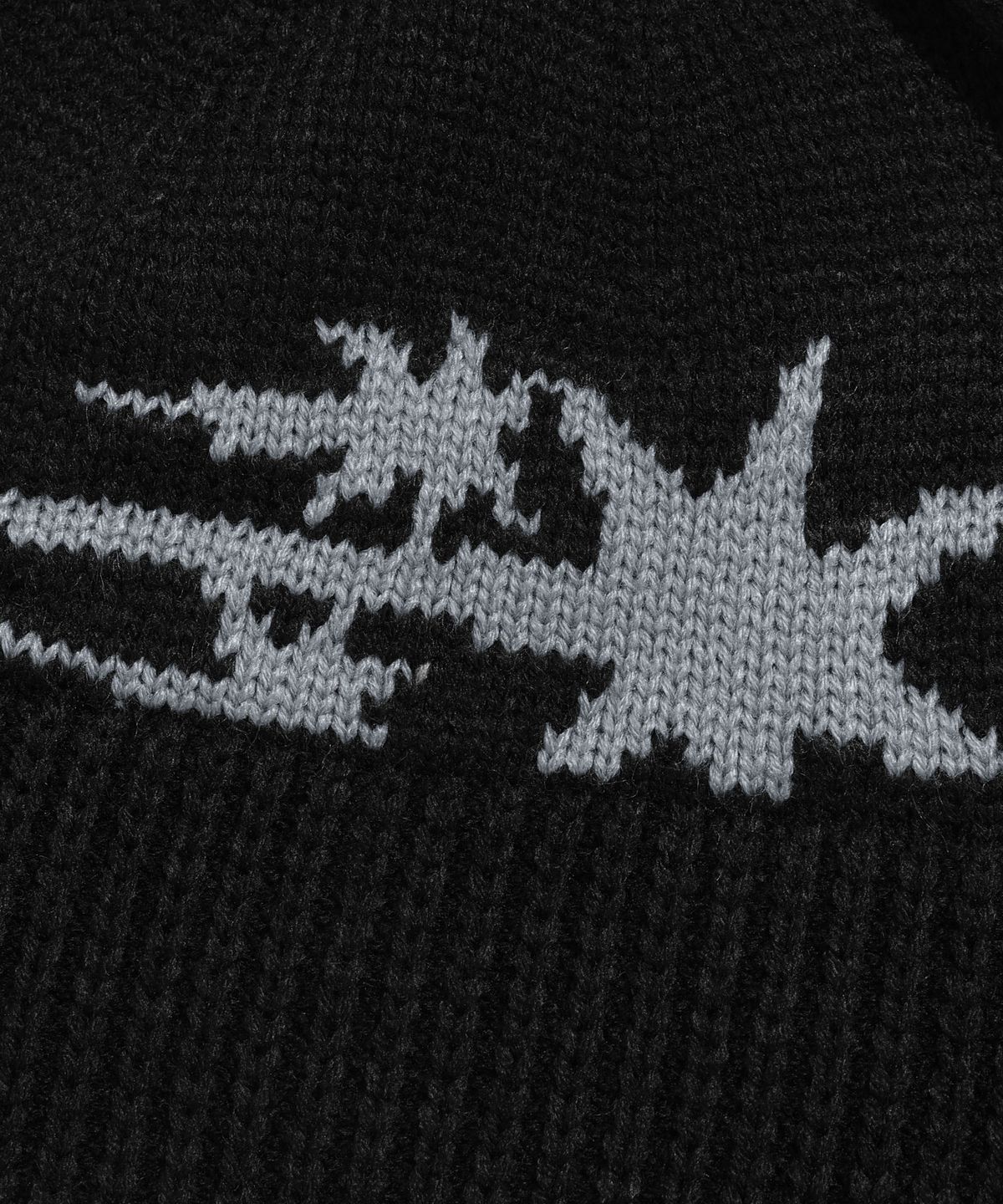 나이스고스트클럽(NICEGHOSTCLUB) 3STARS LOGO EARCAP BEANIE_BLACK(NG2EFUAB21A)