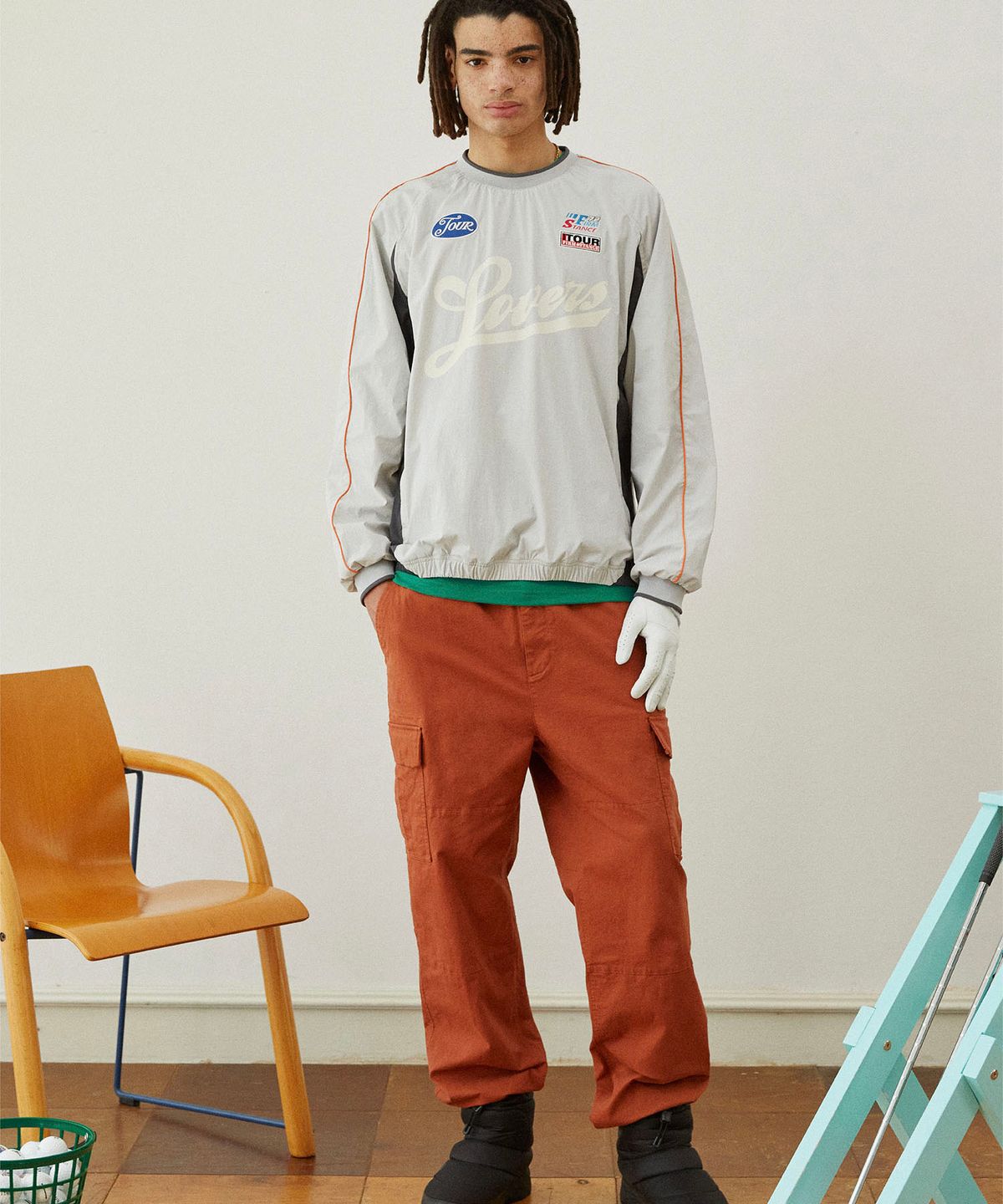 썬러브(SUNLOVE) Lovers Golf Pullover Light Grey
