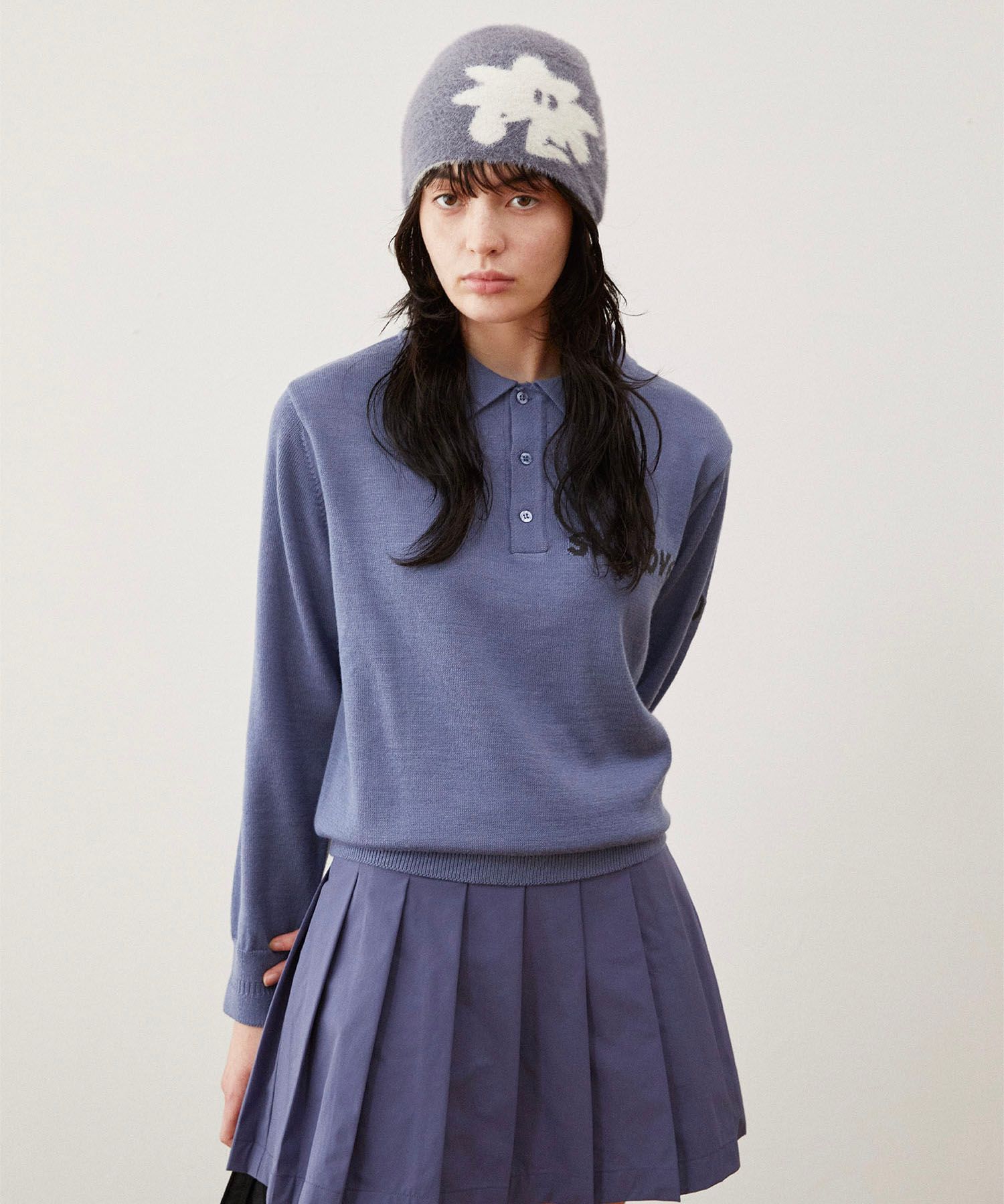 MUSINSA | SUNLOVE Cali Shaggy Beanie Lavender