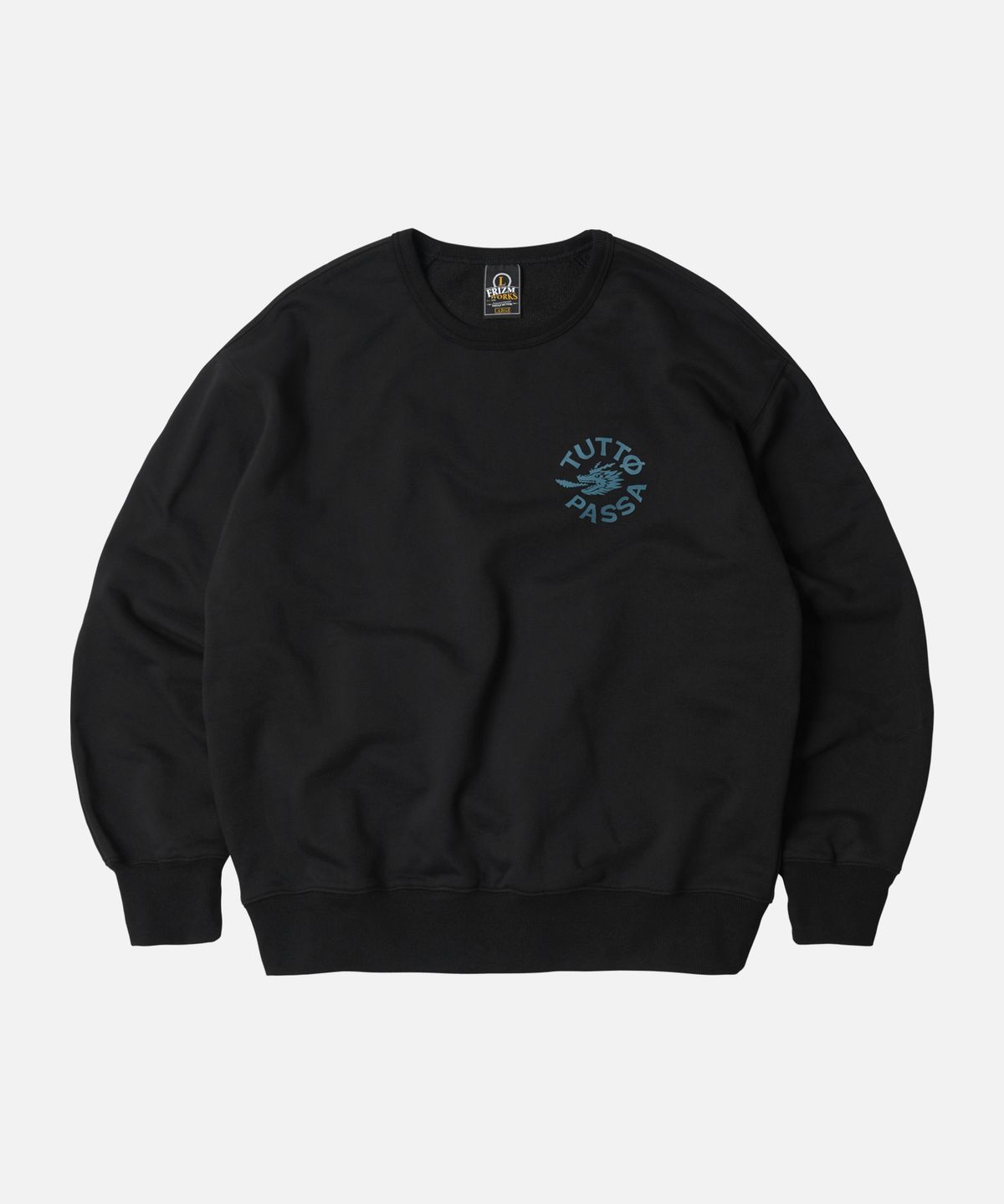 프리즘웍스(FRIZMWORKS) TUTTO PASSA SWEATSHIRT _ BLACK