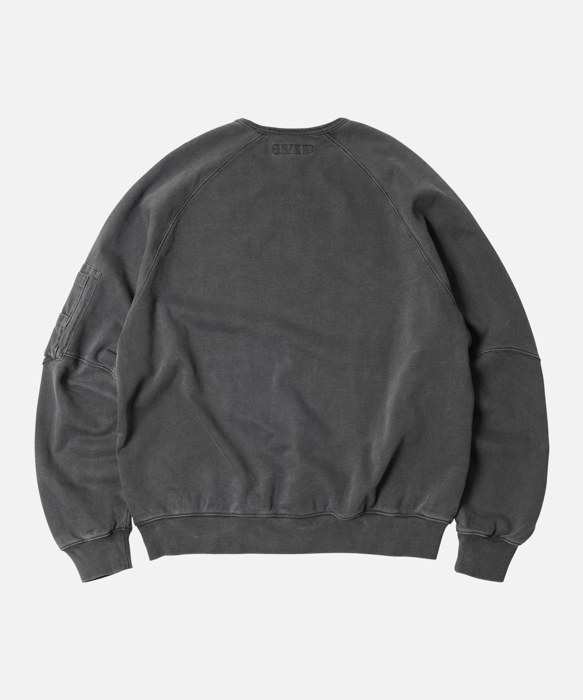 프리즘웍스(FRIZMWORKS) PIGMENT DYEING MIL SWEATSHIRT _ CHARCOAL