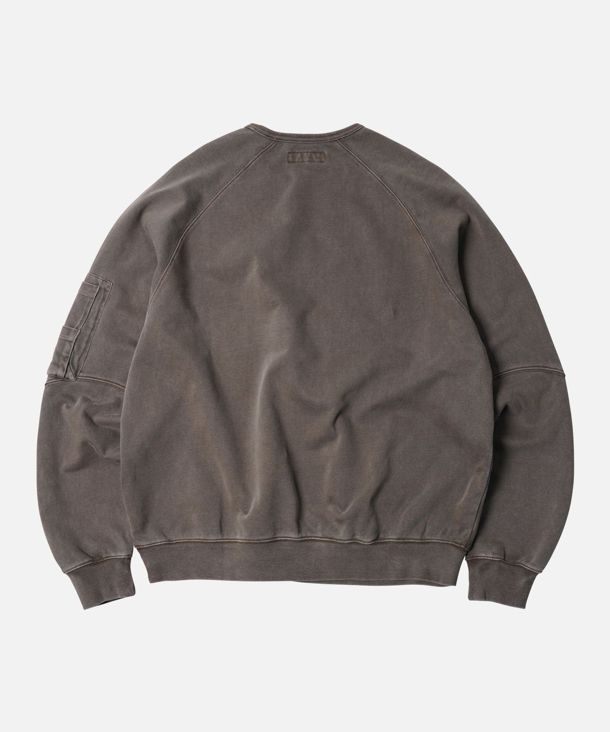 프리즘웍스(FRIZMWORKS) PIGMENT DYEING MIL SWEATSHIRT _ BROWN