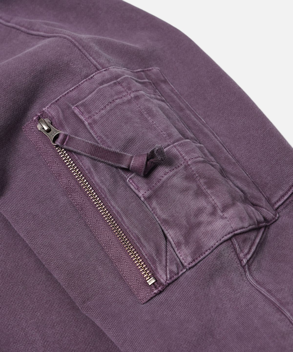 프리즘웍스(FRIZMWORKS) PIGMENT DYEING MIL SWEATSHIRT _ PURPLE