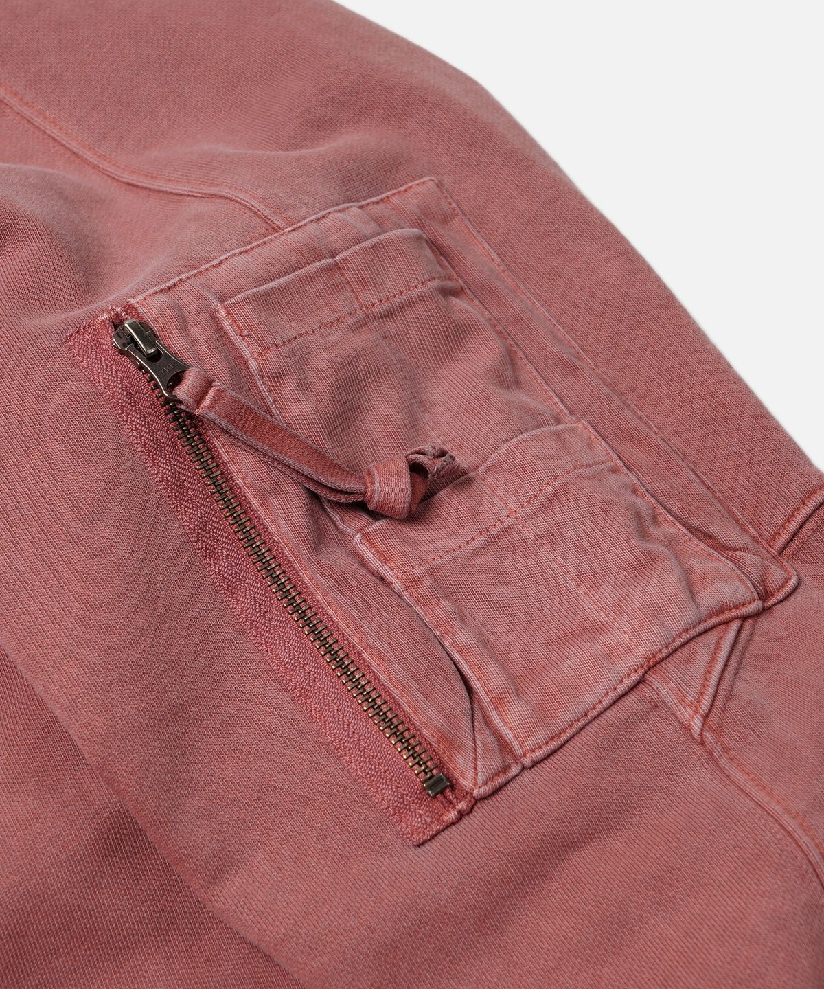 프리즘웍스(FRIZMWORKS) PIGMENT DYEING MIL SWEATSHIRT _ PINK