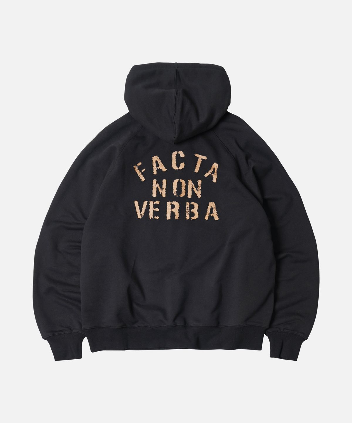 프리즘웍스(FRIZMWORKS) FACTA NON VERBA HOODY _ BLACK