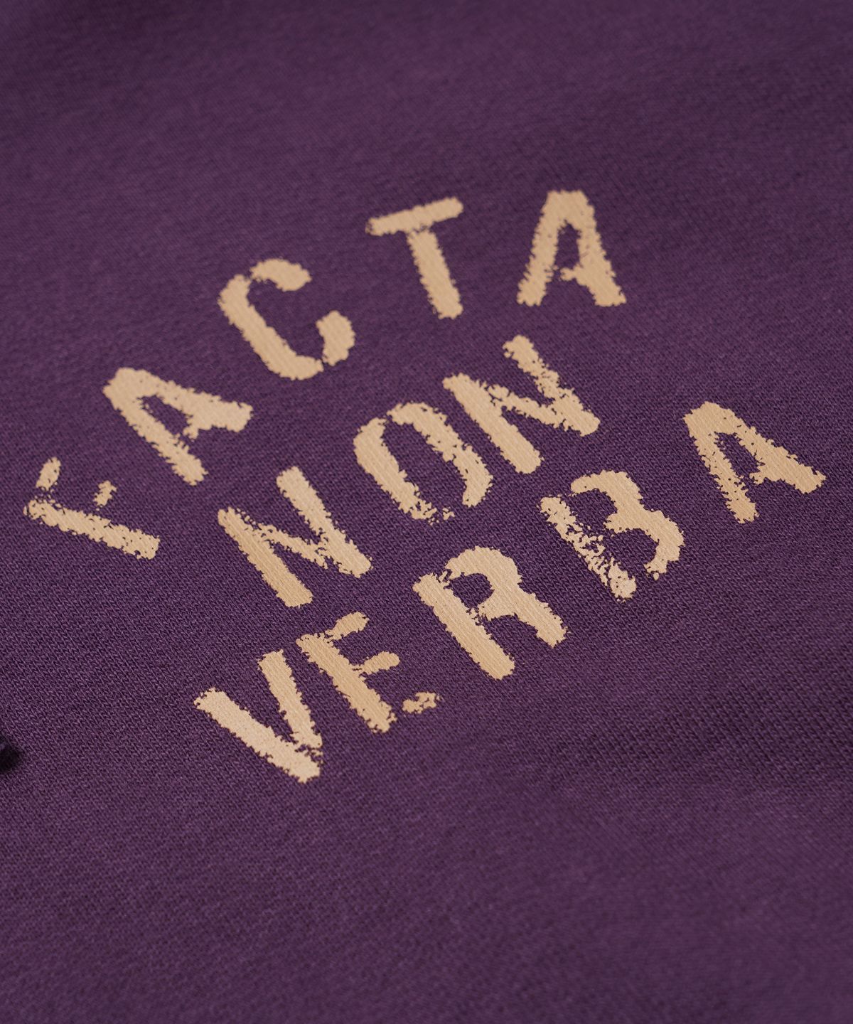 프리즘웍스(FRIZMWORKS) FACTA NON VERBA HOODY _ PURPLE