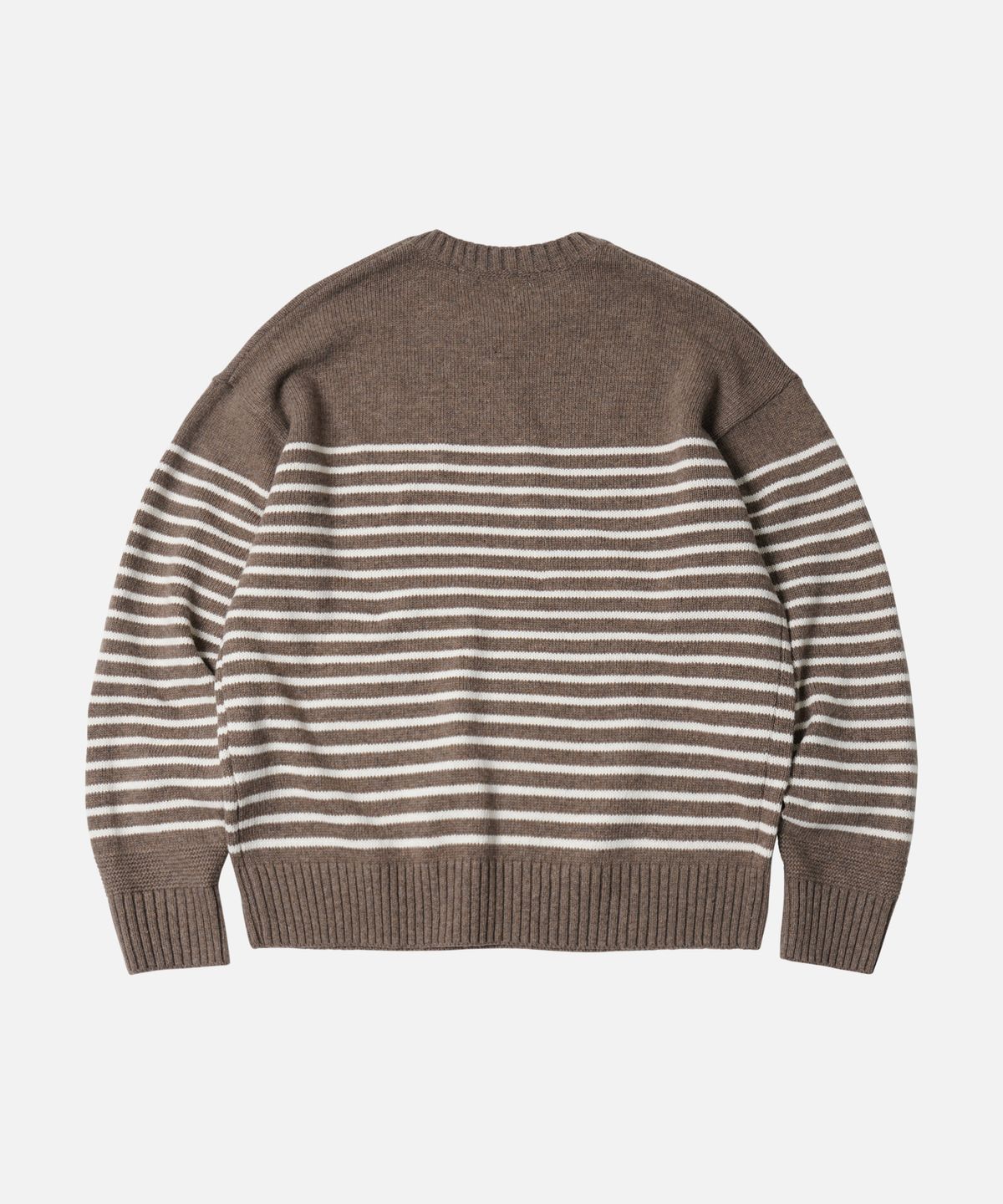 프리즘웍스(FRIZMWORKS) WOOL STRIPE RELAX KNIT _ BEIGE