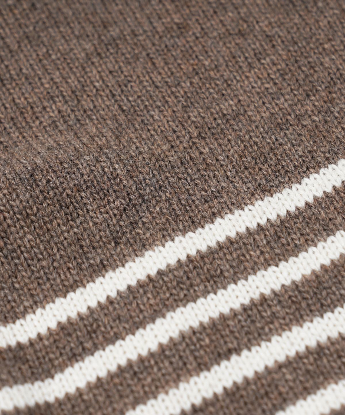 프리즘웍스(FRIZMWORKS) WOOL STRIPE RELAX KNIT _ BEIGE