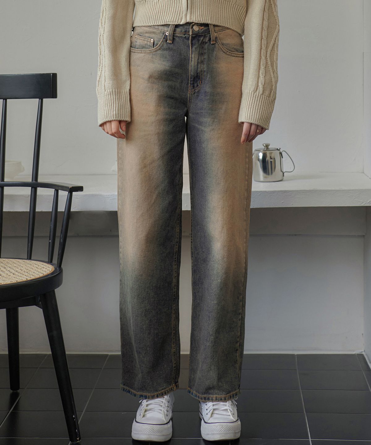 판도라핏(PANDORAFIT) [WIDE] Isabella Jeans