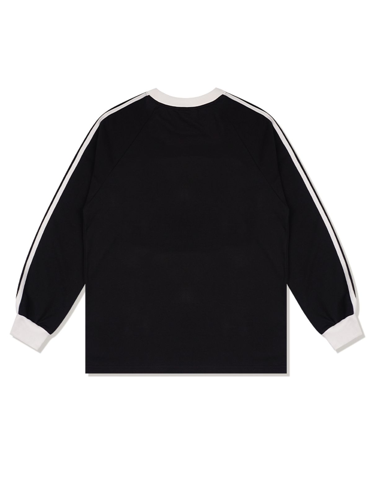 라 메종 스튜디오(LA MAISON STUDIO) UNISEX 르리스 라글란 라인배색 롱 슬리브 블랙화이트(FCD3TS801M)
