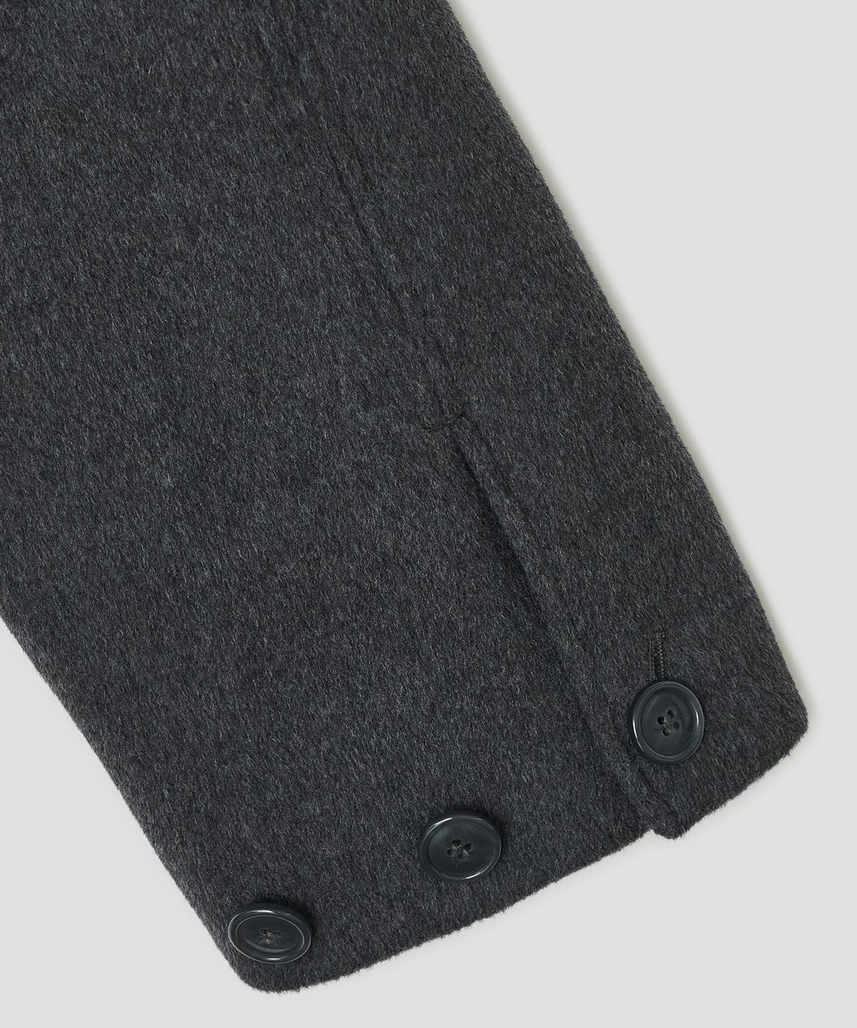타입서비스(TYPESERVICE) Hooded Half Coat [Charcoal]