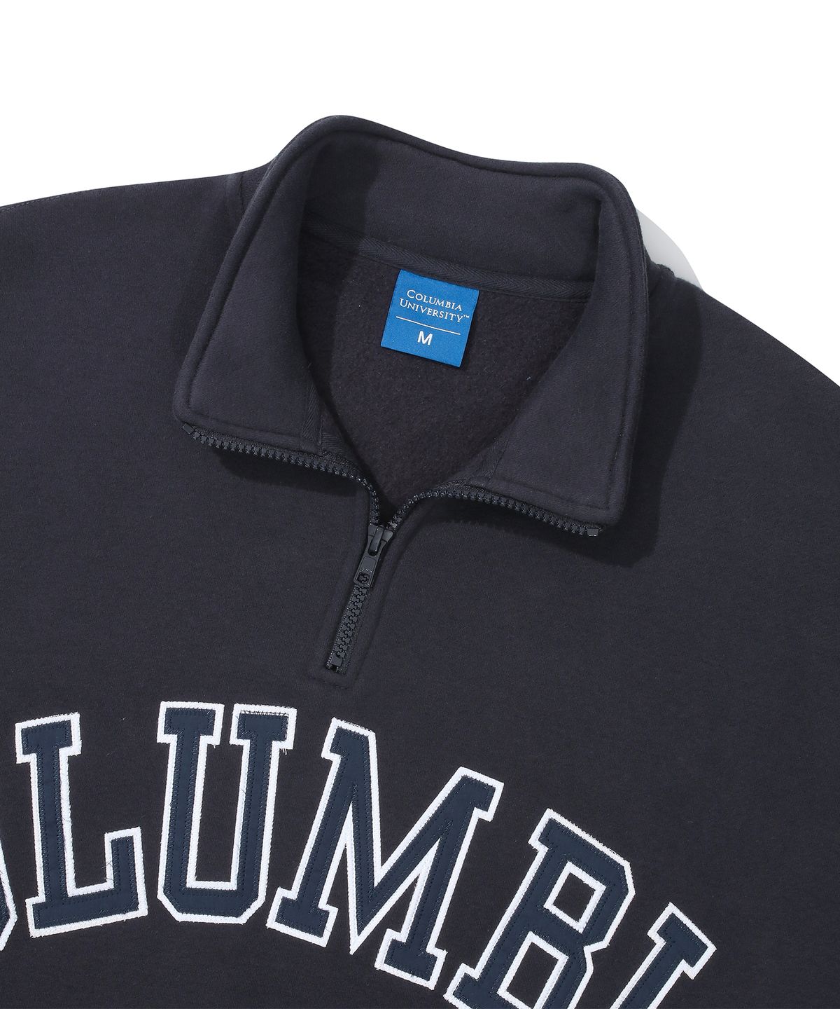 컬럼비아 유니버시티(COLUMBIA UNIVERSITY) COLUMBIA ARCH OVER-FIT FLEECE HALF ZU SWEATSHIRTS 크라운네이비