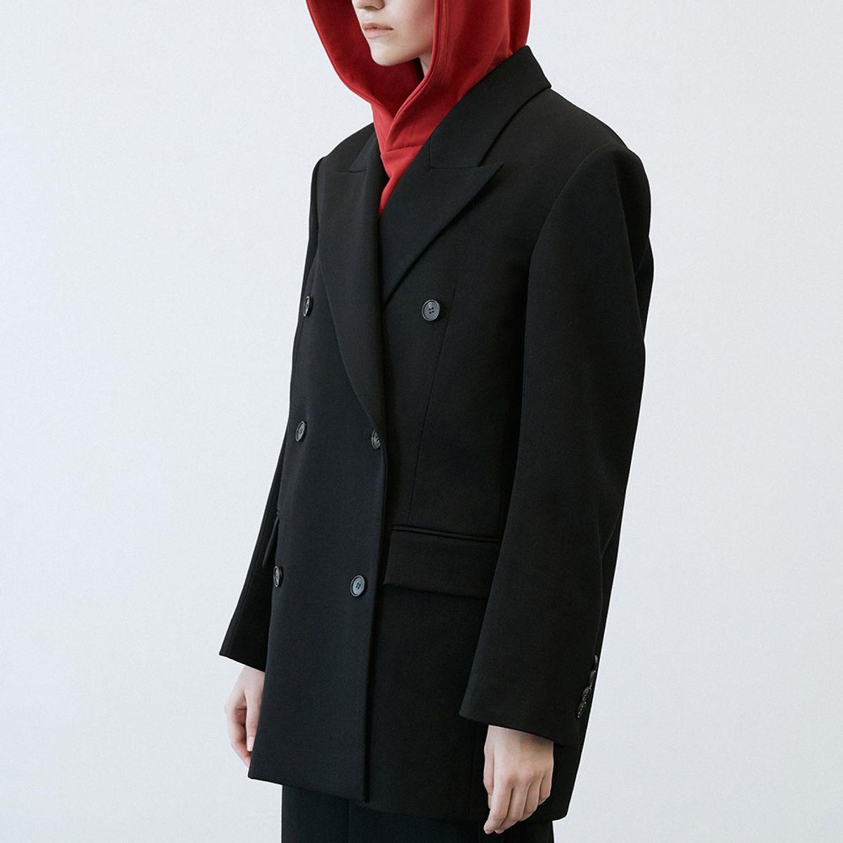 엘씨디씨티엠(LCDC™) TEXTURED TWILL OVERSIZED BLAZER