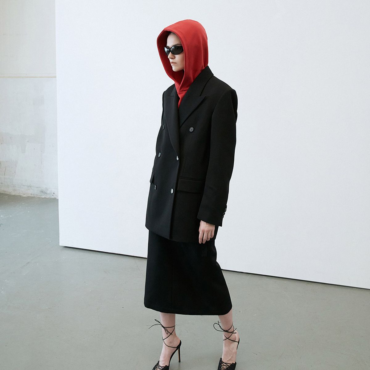 엘씨디씨티엠(LCDC™) TEXTURED TWILL OVERSIZED BLAZER