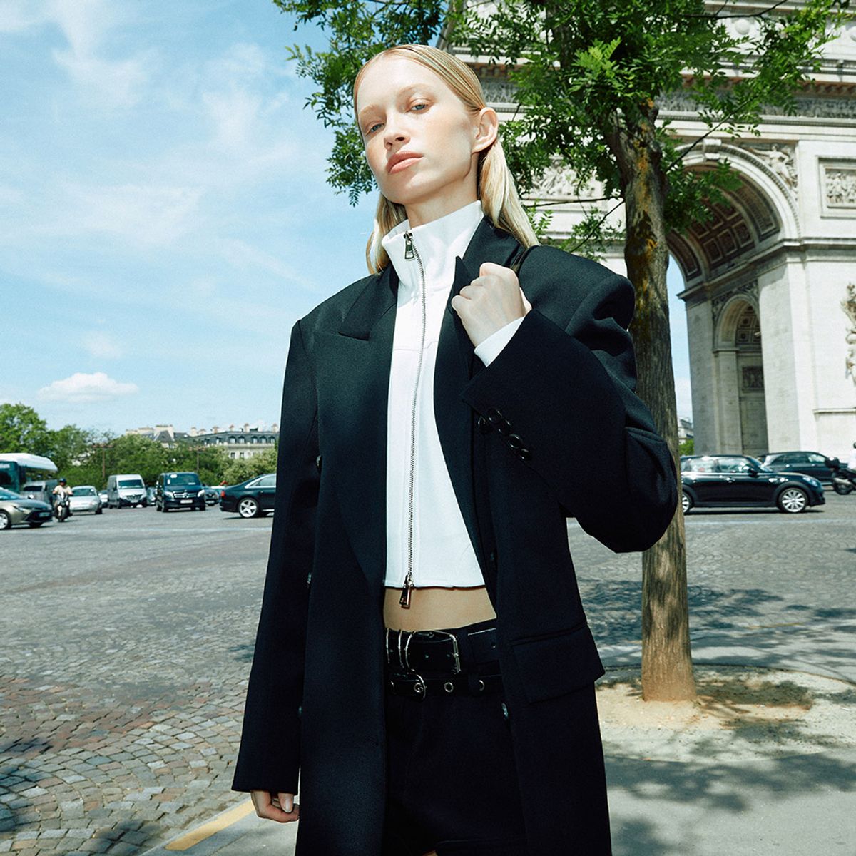 엘씨디씨티엠(LCDC™) TEXTURED TWILL OVERSIZED BLAZER