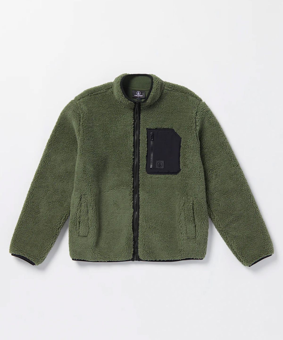 볼컴(VOLCOM) 머져 푸지어 플리스 집업 자켓(그린)