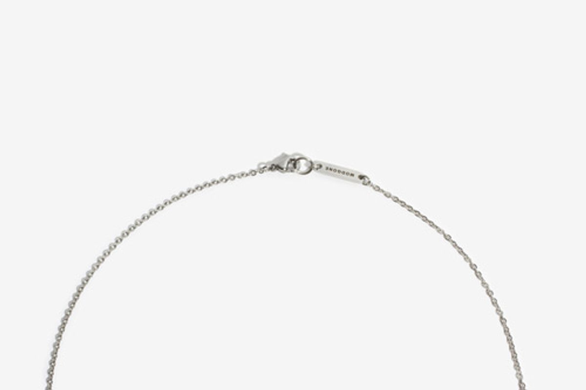 모드곤(MODGONE) 실버톤 파이프 목걸이 Silvertone Pipe Necklace