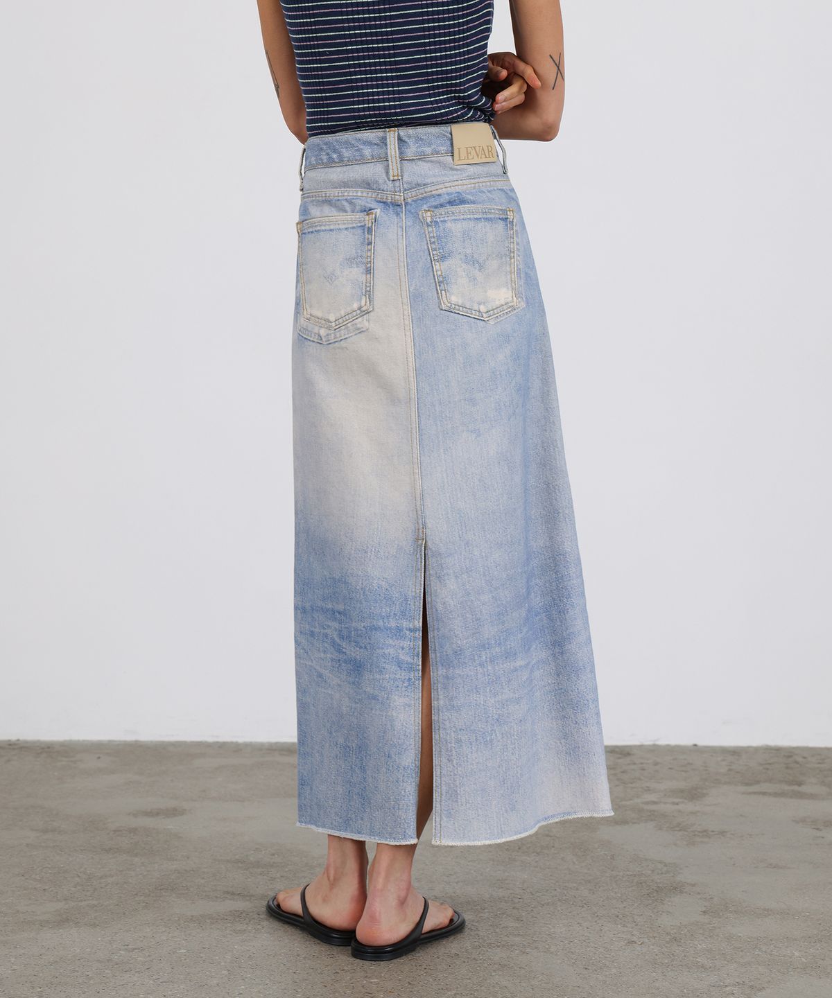 르바(LEVAR) Digital-Print Relaxed Skirt - Digital print