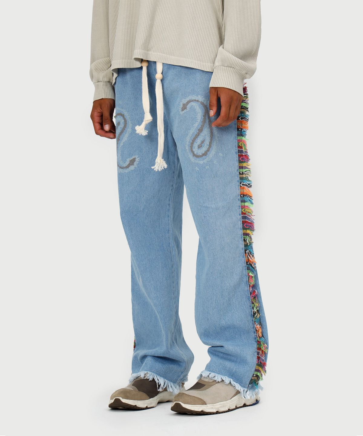 에씰미(ESEELMI) HP PAISLEY  PANTS (ver. DENIM LIGHT BLUE)