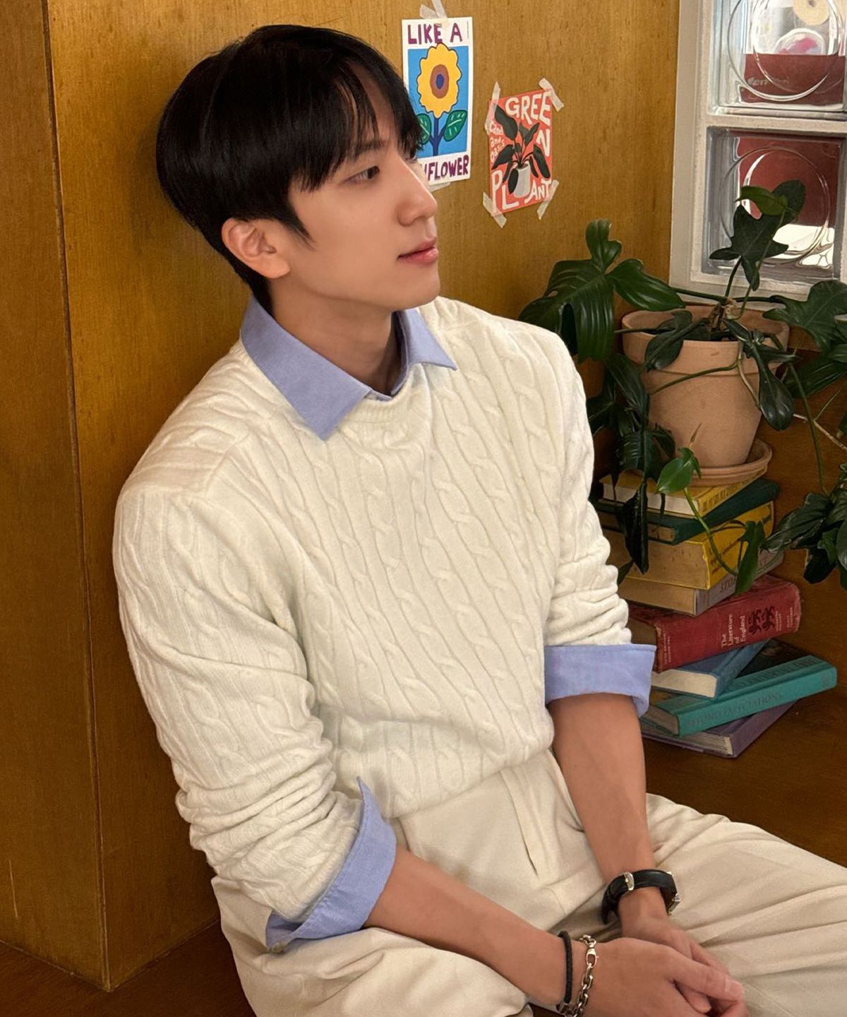 마인드브릿지(MINDBRIDGE) [에어울]알파카 케이블 세미오버핏 니트 - 4color