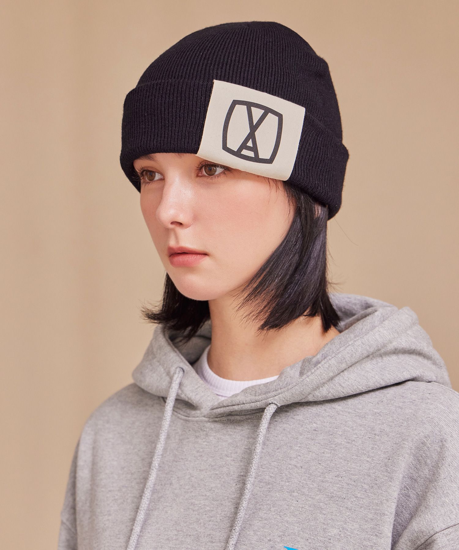 【最終値下げ！】VALLAD BEANIE CAP BLK/NVY 新品未開封 VALLAD BEANIE CAP BLK/NVY