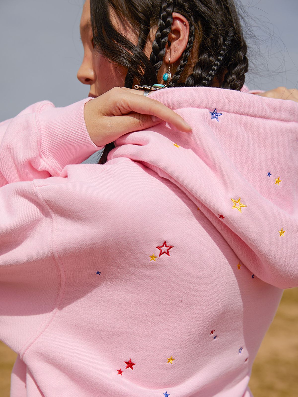 에즈이프 캘리(ASIF CALIE) STAR CALIE HOODIE PINK