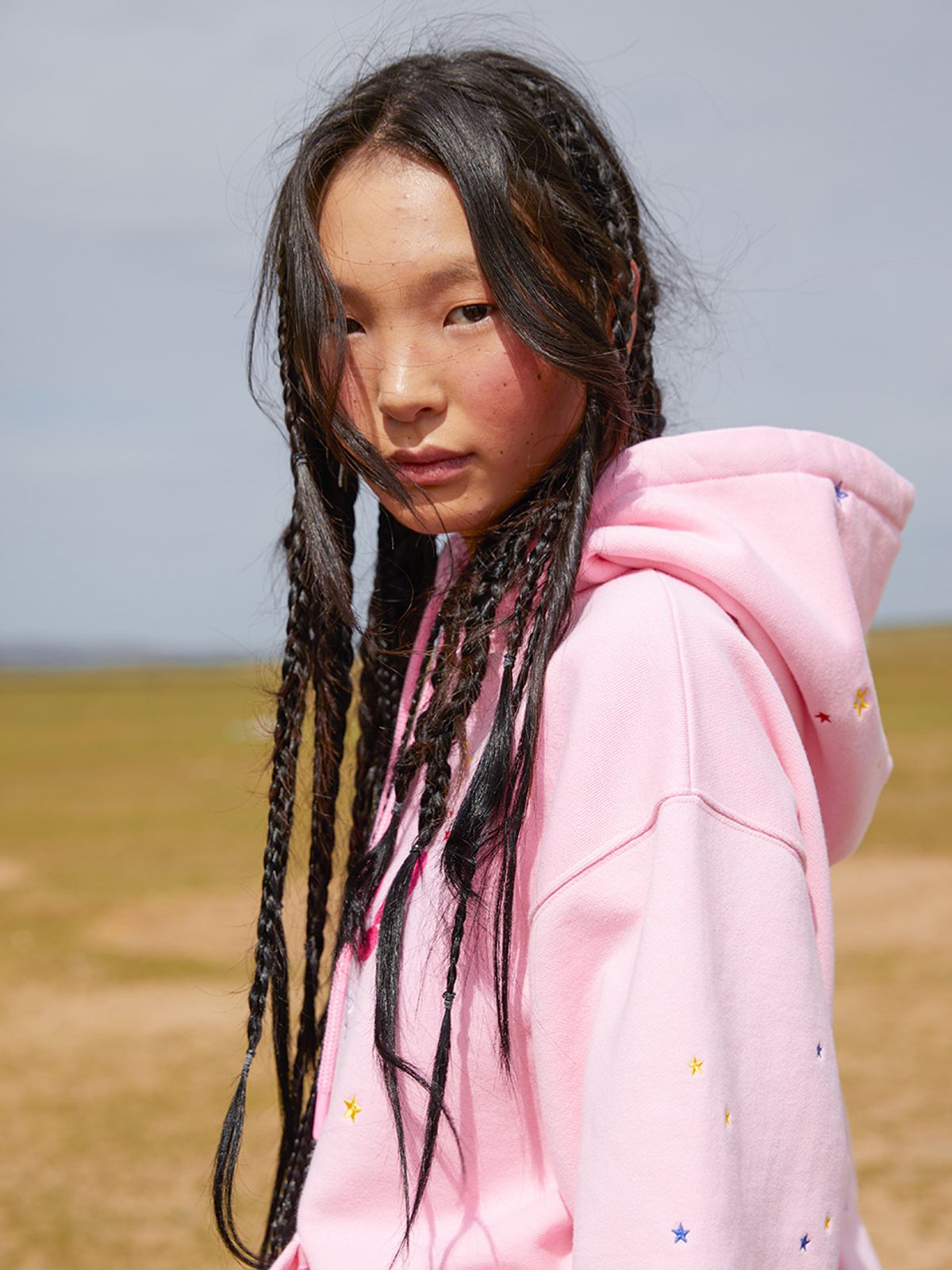 에즈이프 캘리(ASIF CALIE) STAR CALIE HOODIE PINK