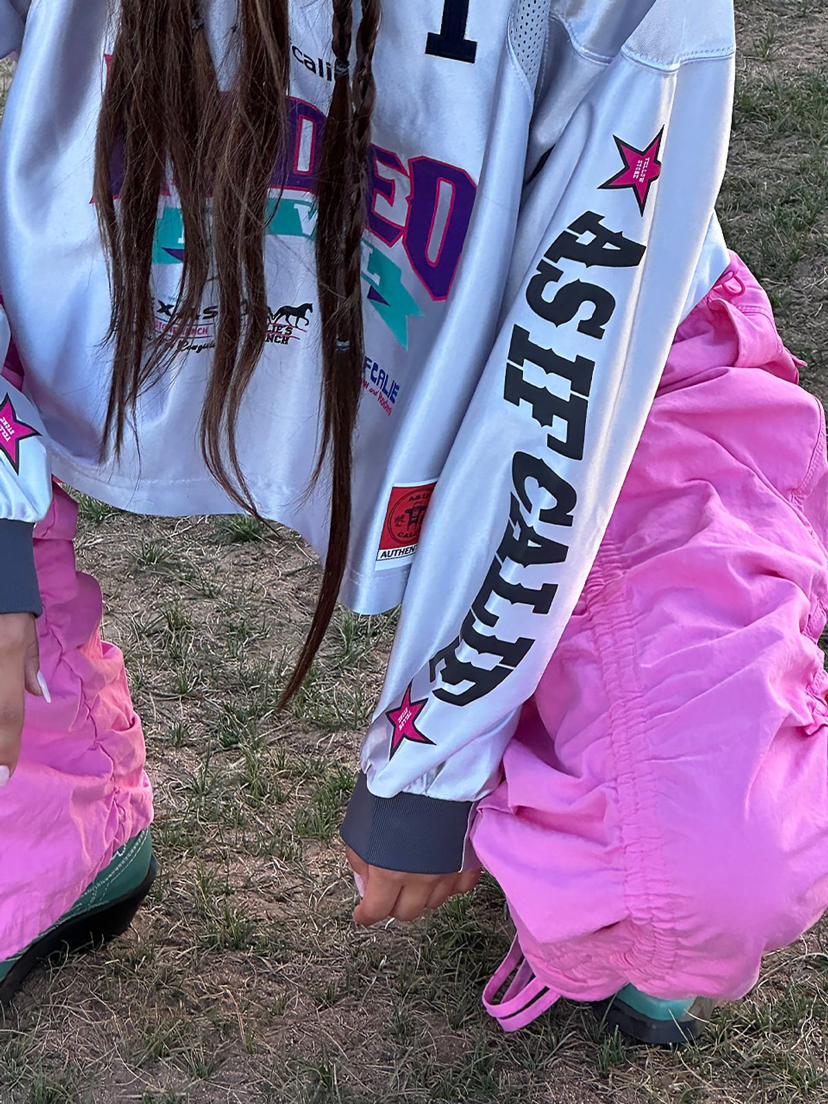 에즈이프 캘리(ASIF CALIE) RODEO CROP FOOTBALL JERSEY LIGHTGRAY
