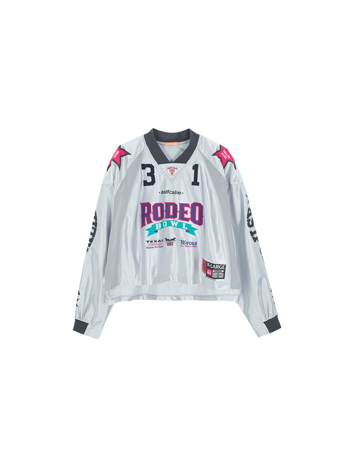 에즈이프 캘리(ASIF CALIE) RODEO CROP FOOTBALL JERSEY LIGHTGRAY