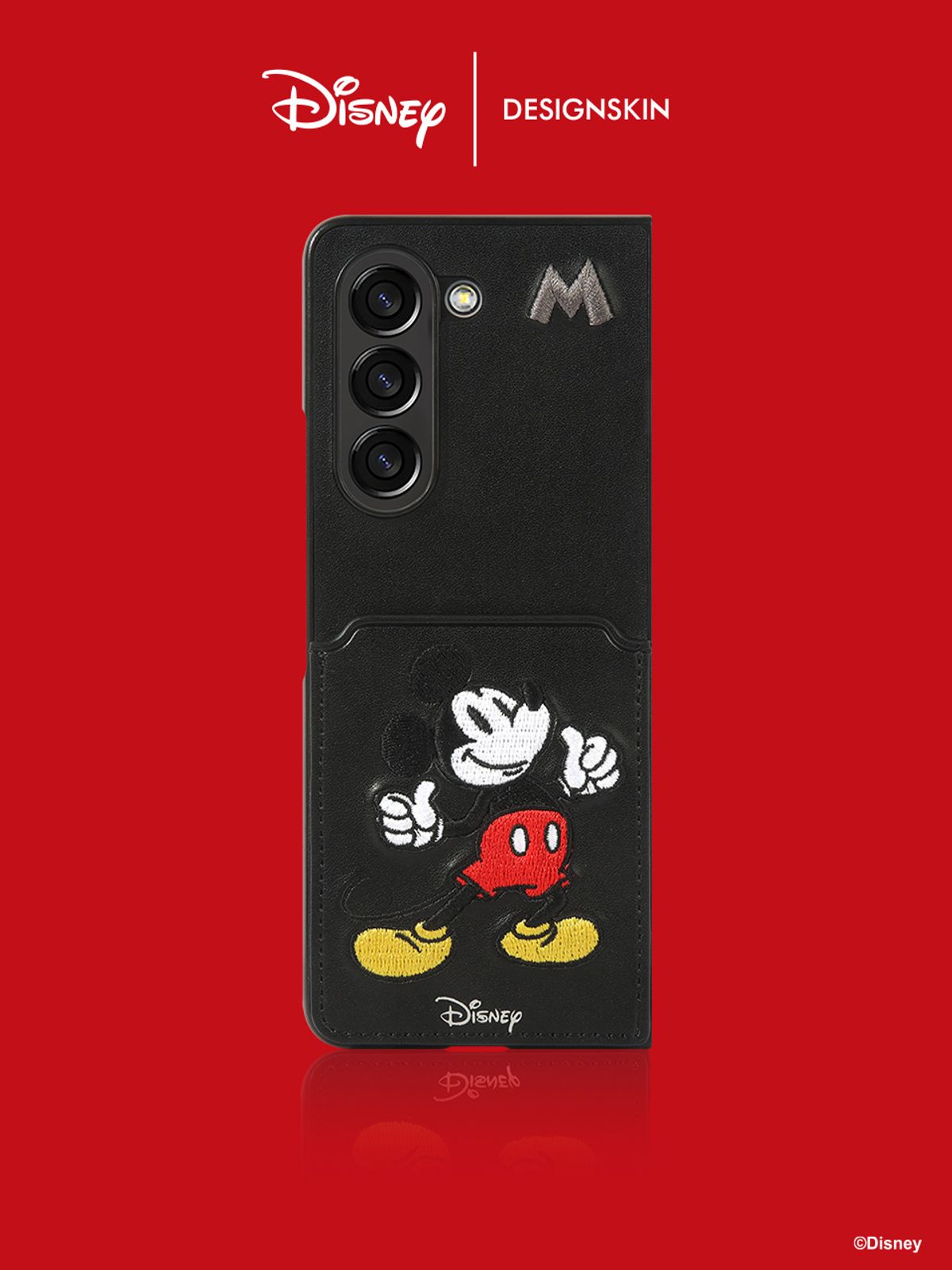 디자인스킨(DESIGNSKIN) [디즈니] 자수 포켓 케이스-미키 마우스
