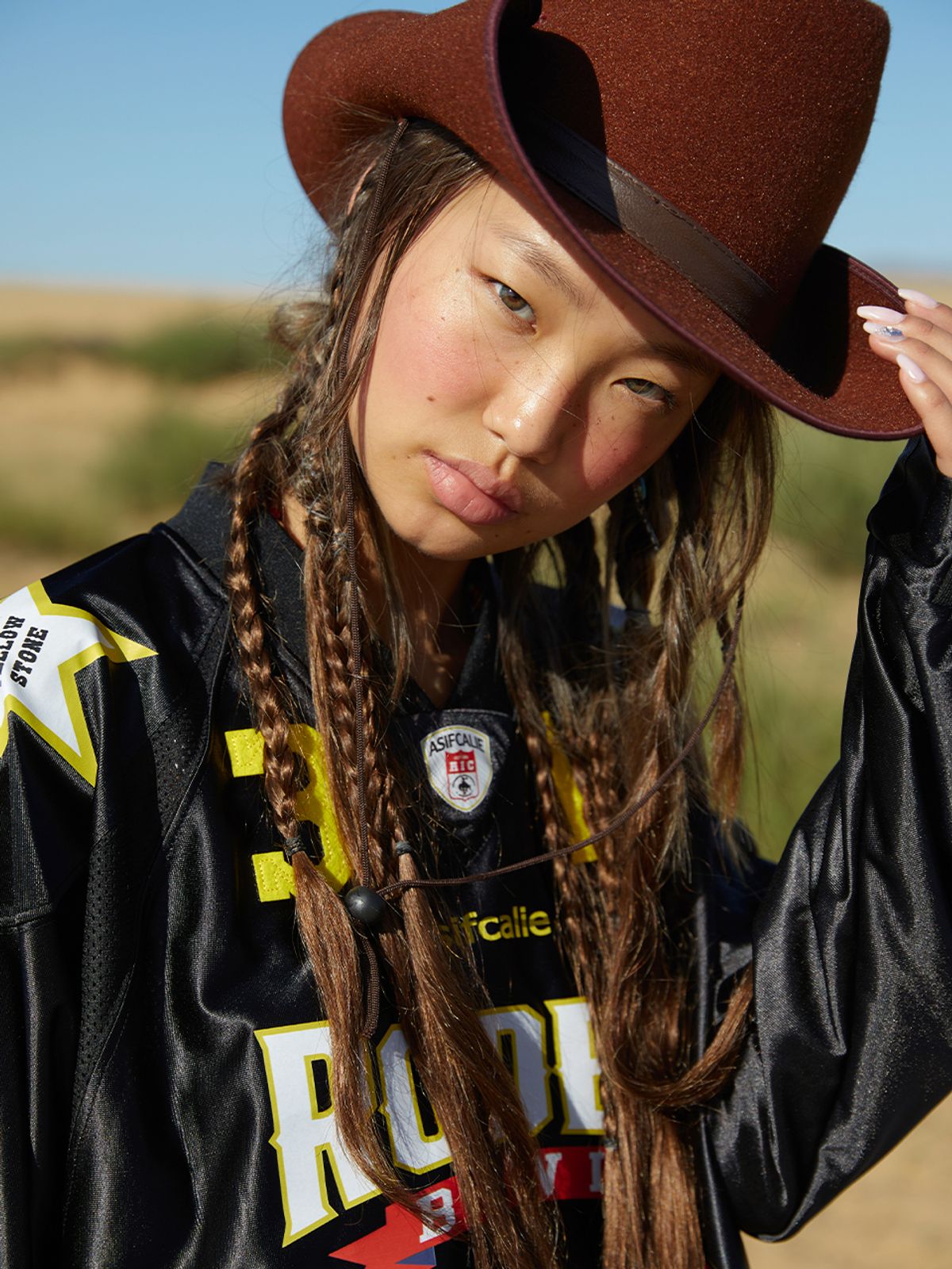 에즈이프 캘리(ASIF CALIE) RODEO CROP FOOTBALL JERSEY BLACK