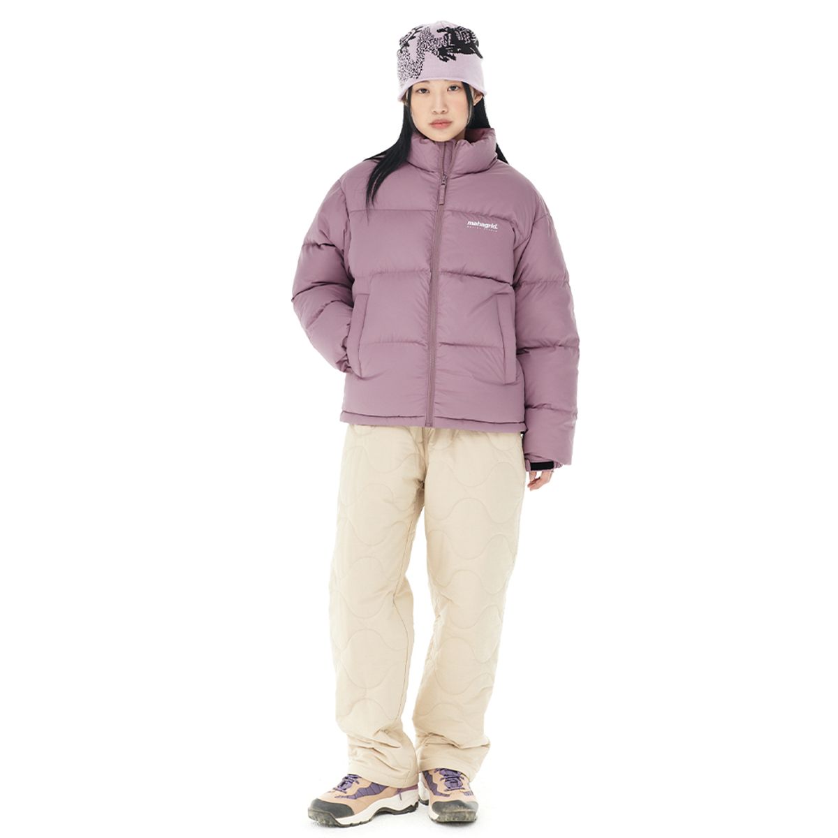마하그리드(MAHAGRID) BASIC DUCKDOWN PARKA PINK(MG2EWMB900A)