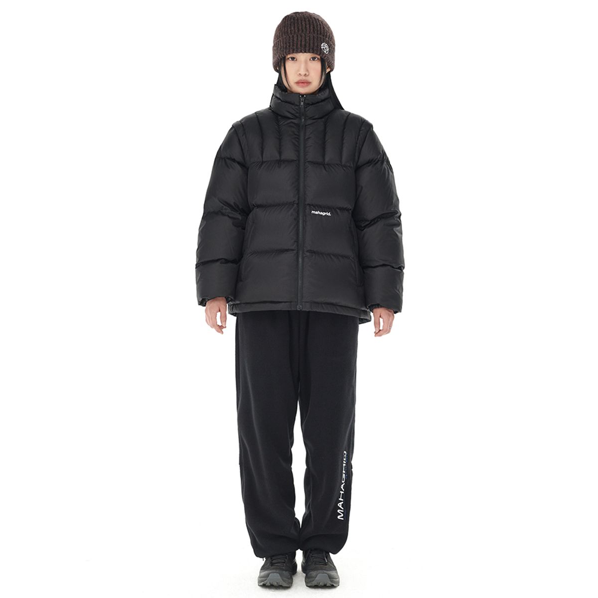 마하그리드(MAHAGRID) DETACHABLE DOWN PUFFER BLACK(MG2DWMB901A)