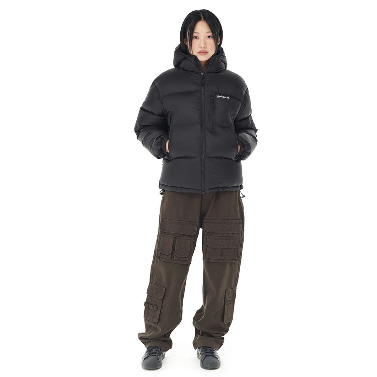 마하그리드(MAHAGRID) HOODED DOWN PUFFER BLACK(MG2DWMB902A)