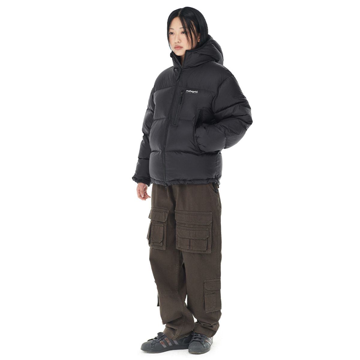 마하그리드(MAHAGRID) HOODED DOWN PUFFER BLACK(MG2DWMB902A)