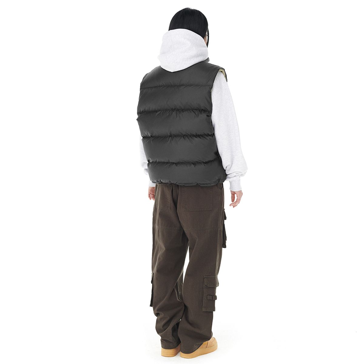 마하그리드(MAHAGRID) REVERSIBLE DOWN VEST BLACK(MG2DWMB990A)
