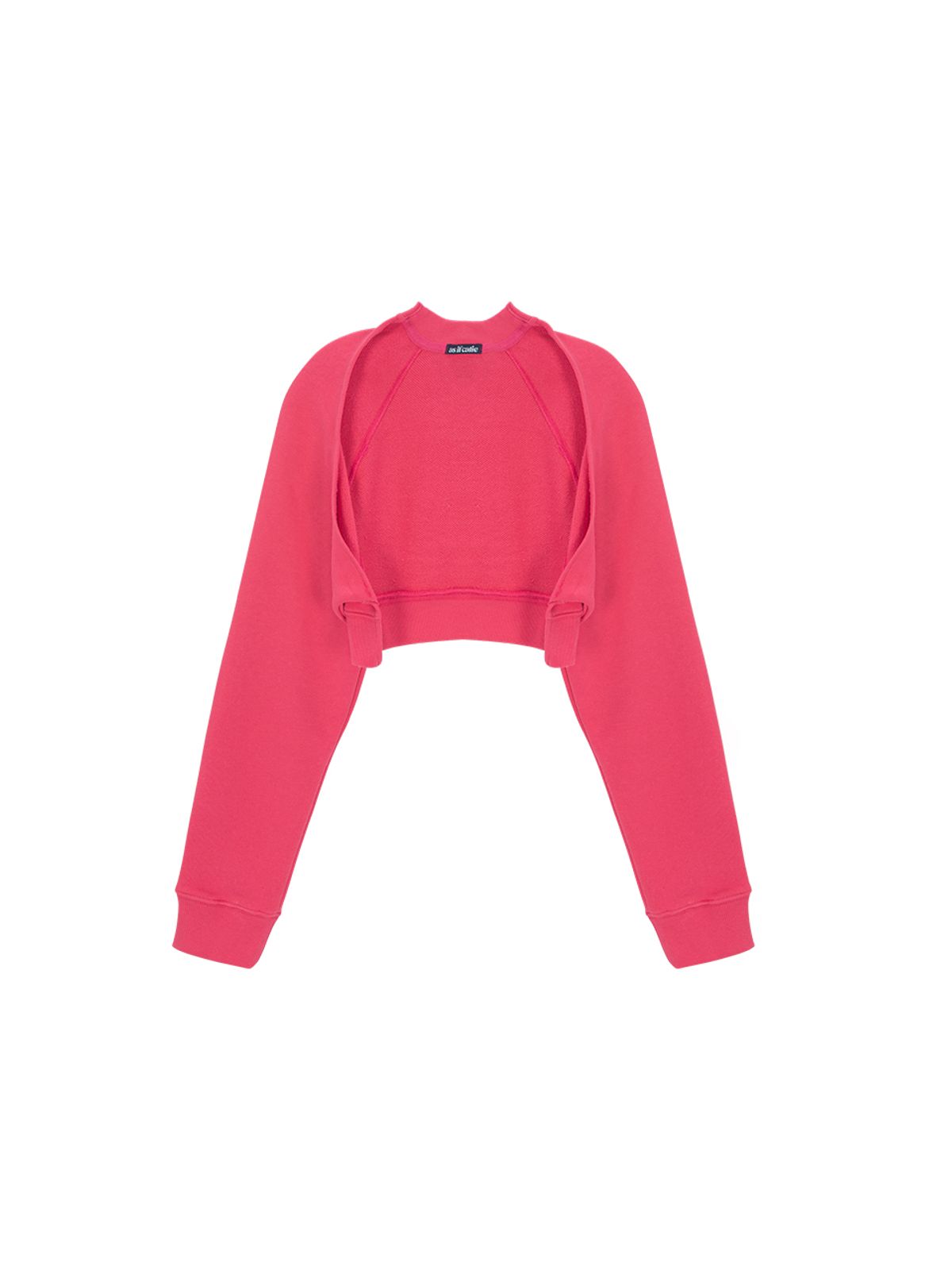 에즈이프 캘리(ASIF CALIE) CROP SWEAT BOLERO CHERRYPINK