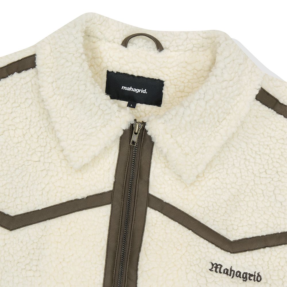 【mahagrid】23FW★ SHERPA FLIGHT JACKET MUSINSA | MAHAGRID SHERPA FLIGHT JACKET IVORY(MG2DWMJ240A)