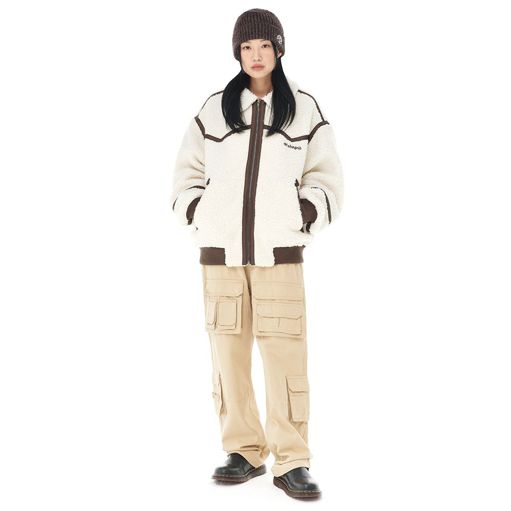 【mahagrid】23FW★ SHERPA FLIGHT JACKET MUSINSA | MAHAGRID SHERPA FLIGHT JACKET IVORY(MG2DWMJ240A)