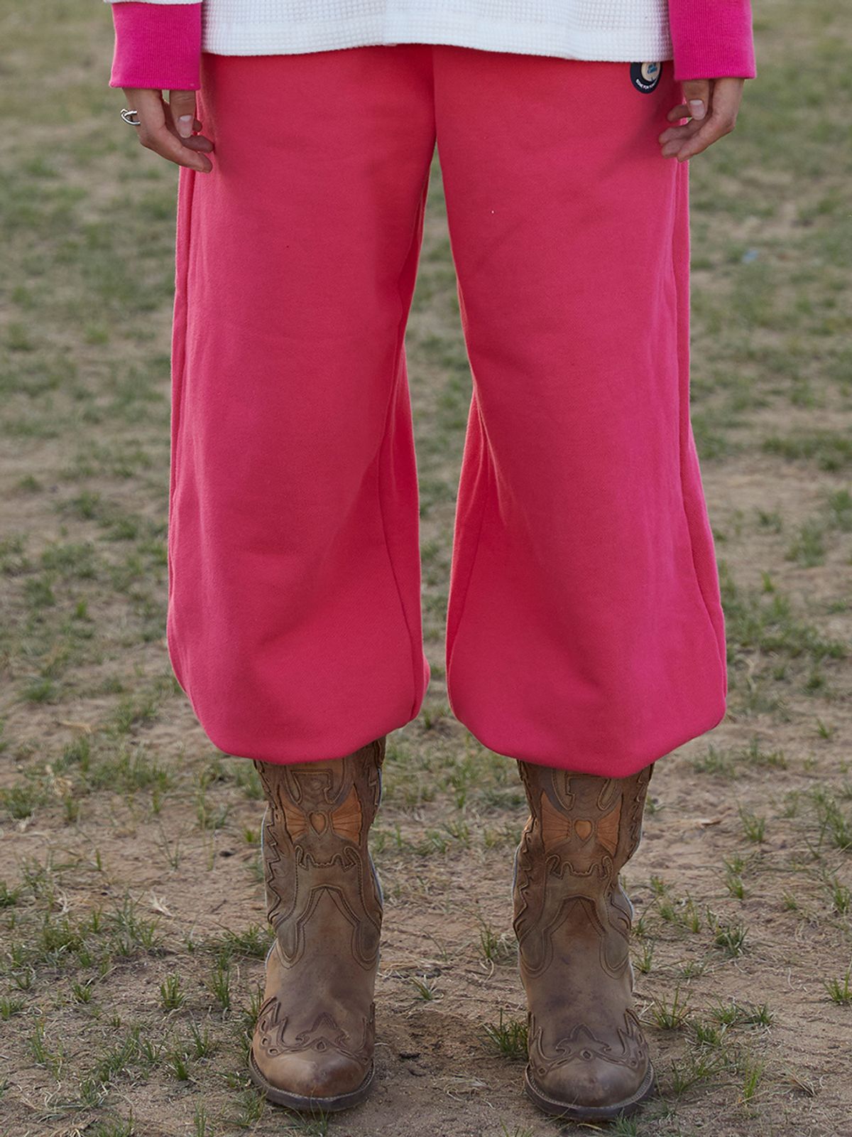 에즈이프 캘리(ASIF CALIE) WIDE JOGGER PANTS CHERRYPINK