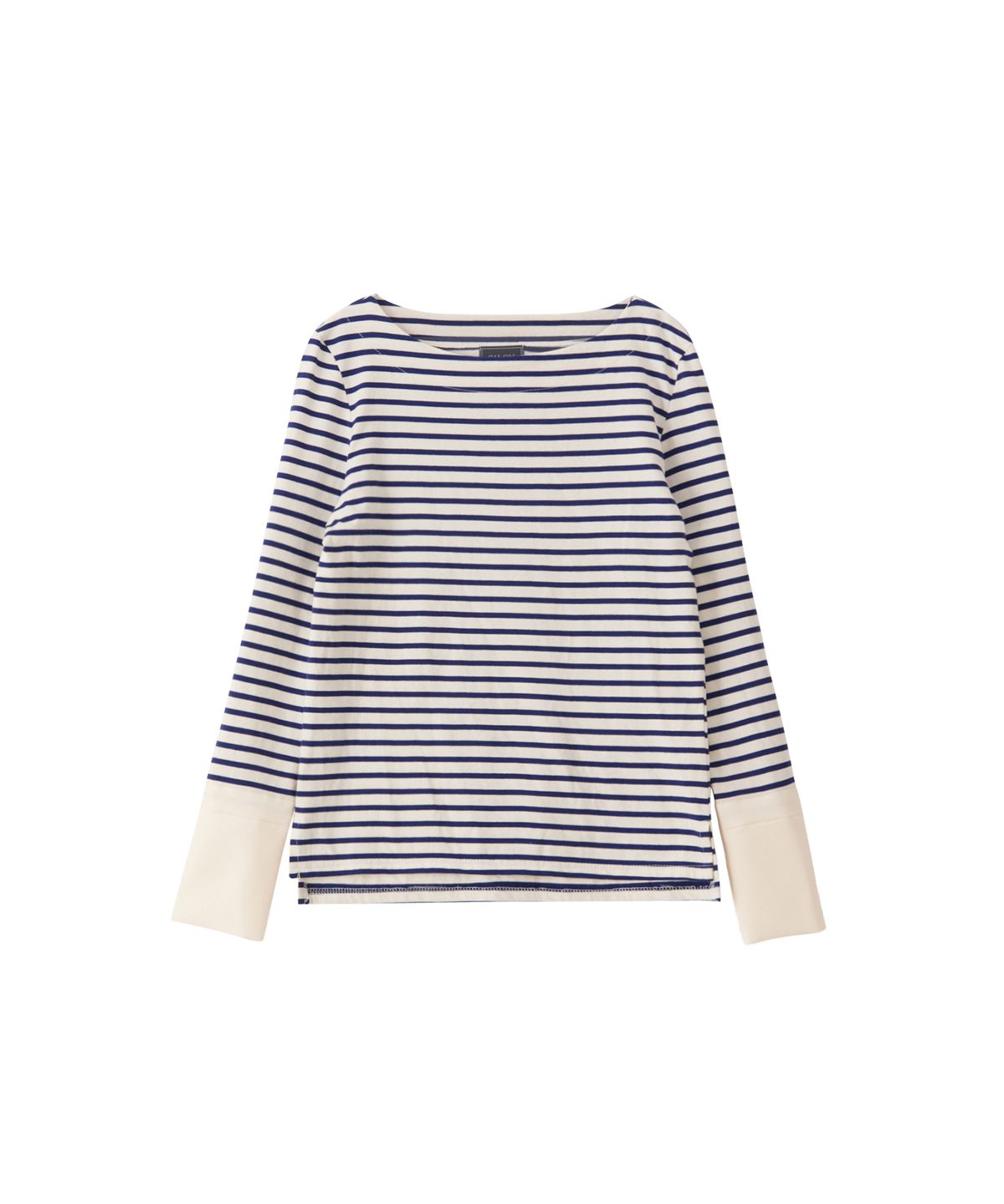 살롱 드 욘(SALON DE YOHN) Stripe Cuffs T_ Cobalt Blue