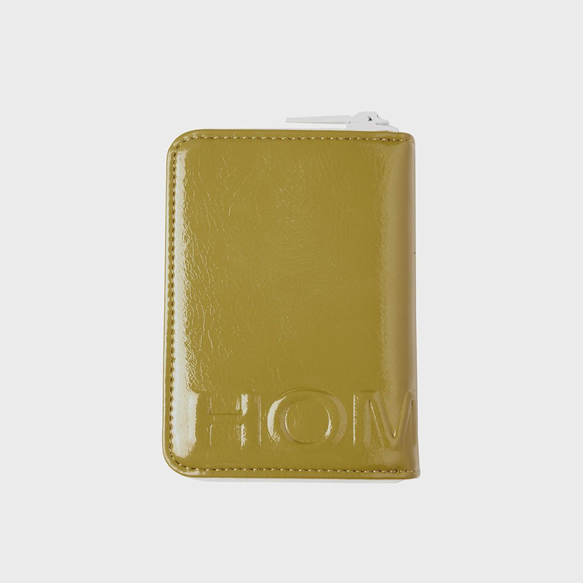 홈보이스포츠클럽(HOMEBOI SPORT CLUB) enamelzipcardholder(애나멜지퍼카드홀더) - 올리브