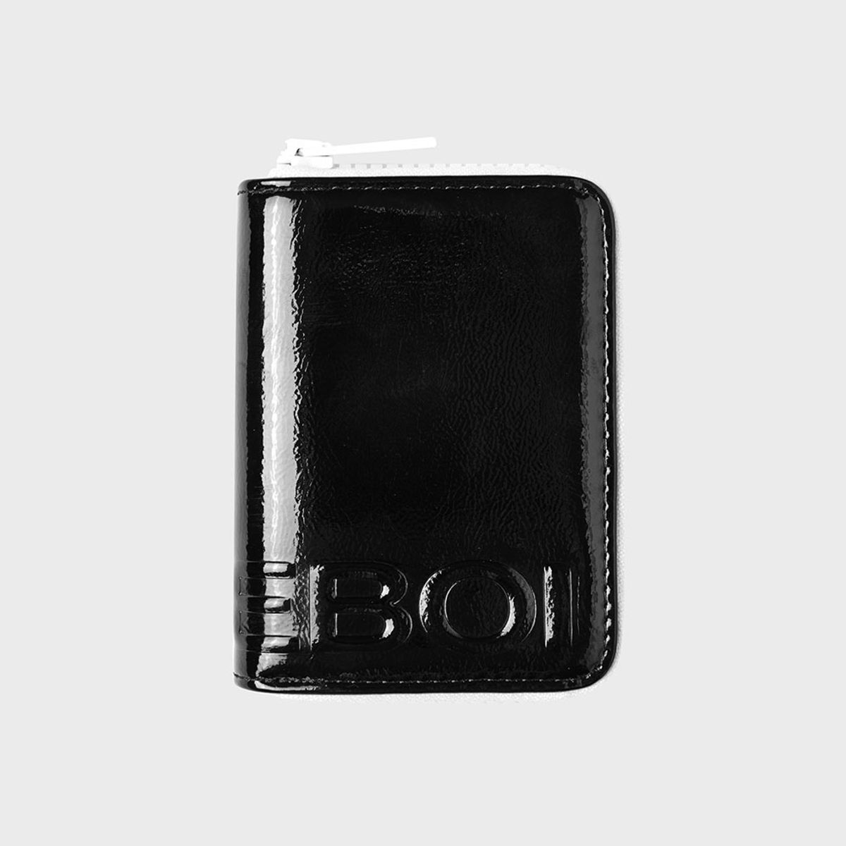 홈보이스포츠클럽(HOMEBOI SPORT CLUB) enamelzipcardholder(애나멜지퍼카드홀더) - 블랙