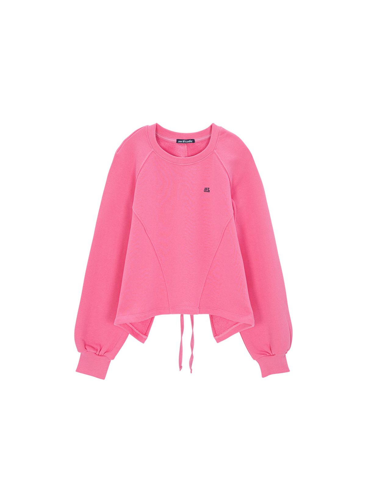 에즈이프 캘리(ASIF CALIE) BACK STRING SWEATSHIRT PINK